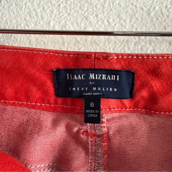 Isaac Mizrahi X Chevy Malibu Limited Edition Designer Jeans Sz 6 Red Malibu EUC - Picture 4 of 11